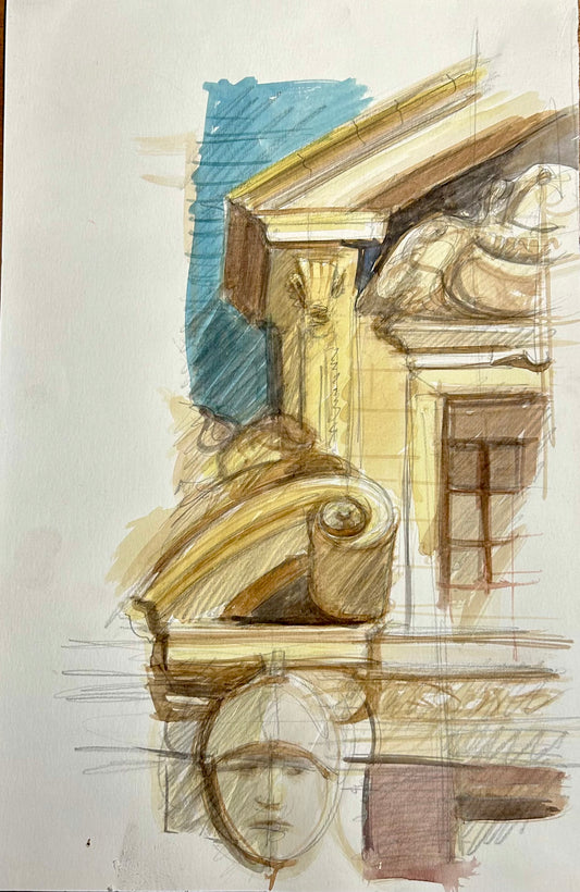 The Adolphus Watercolor